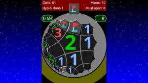 Non-Euclidean Minesweeper 2