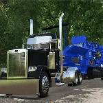 Peterson 5710D Chipper and Chip Trailer 1